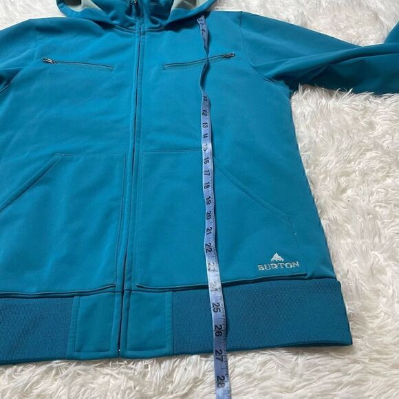 Burton Womens Jacket Size Large Spring Fall Lightweight Blue Full Zip Hooded - Picture 6 of 9